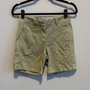 J. Crew Women's Olive Green Bermuda Shorts